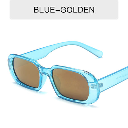 Lunettes de soleil rétro à petite monture pour femmes, couleur bonbon, colorées, à la mode