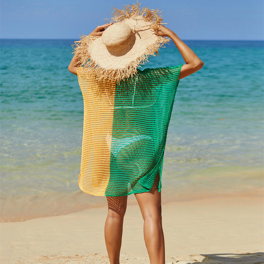 Robe de plage ajouré en tricot