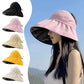 Chapeau dessus ouvert pliable pour l'été, protection UV, pare-soleil, chapeau de soleil intégral pour femmes