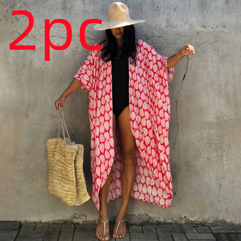 Robe de plage en polyester pour femme