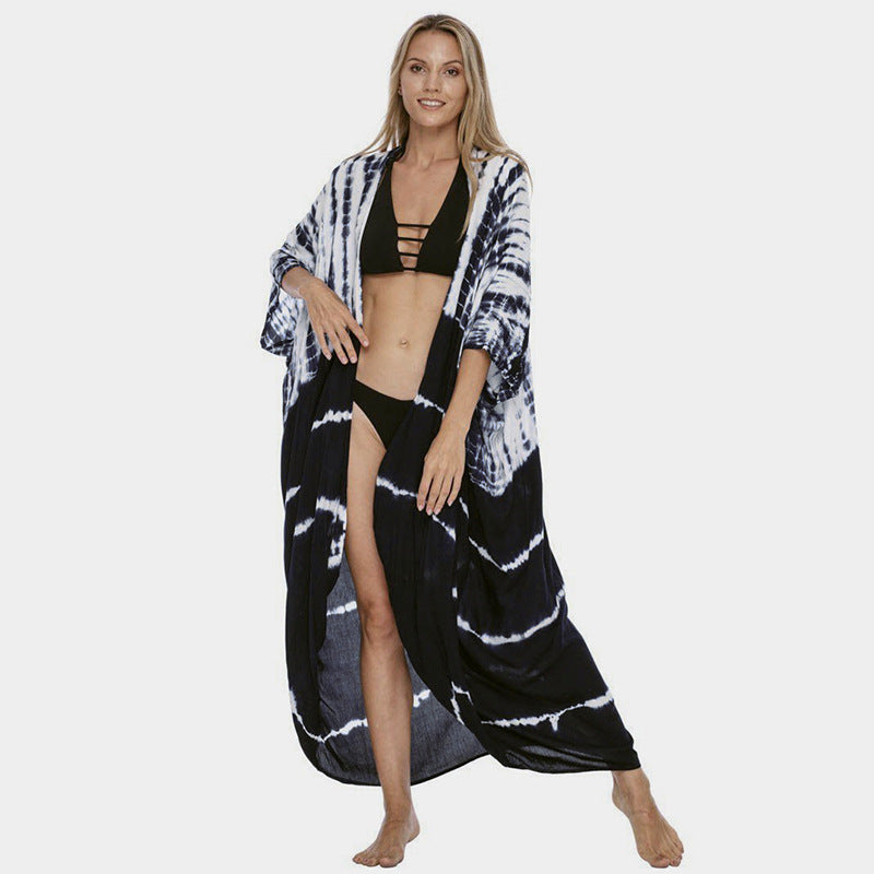 Robe de plage en polyester pour femme