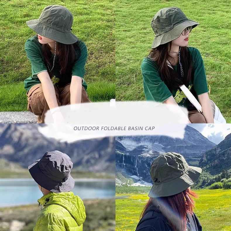 Chapeau style pêcheur, pliable, à séchage rapide, imperméable, chapeau de soleil pour femmes et hommes