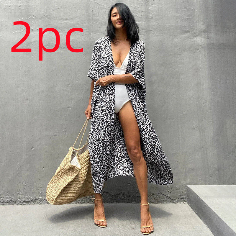 Robe de plage en polyester pour femme