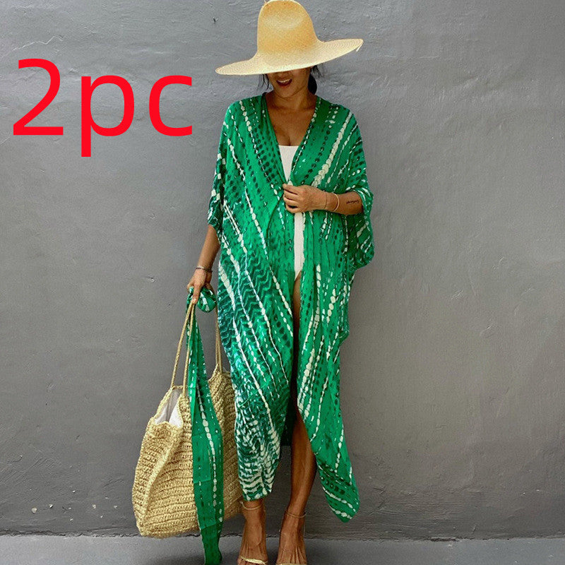 Robe de plage en polyester pour femme