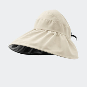 Chapeau dessus ouvert pliable pour l'été, protection UV, pare-soleil, chapeau de soleil intégral pour femmes