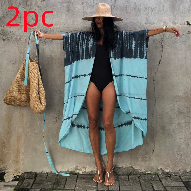 Robe de plage en polyester pour femme